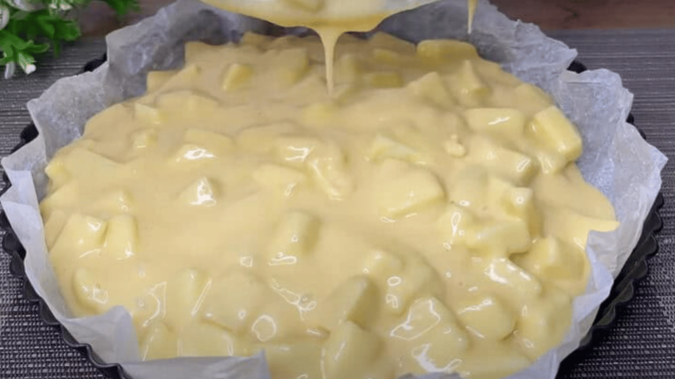 простий рецепт пирога з яблуками