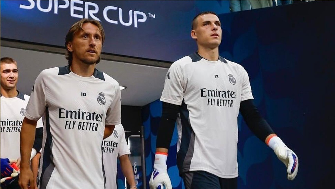 Андрей Лунин и Лука Модрич