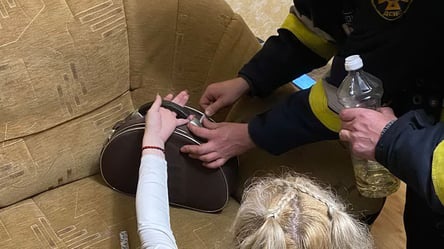 На Львівщині рятувальники допомогли жінці дістати палець з сумки - 285x160