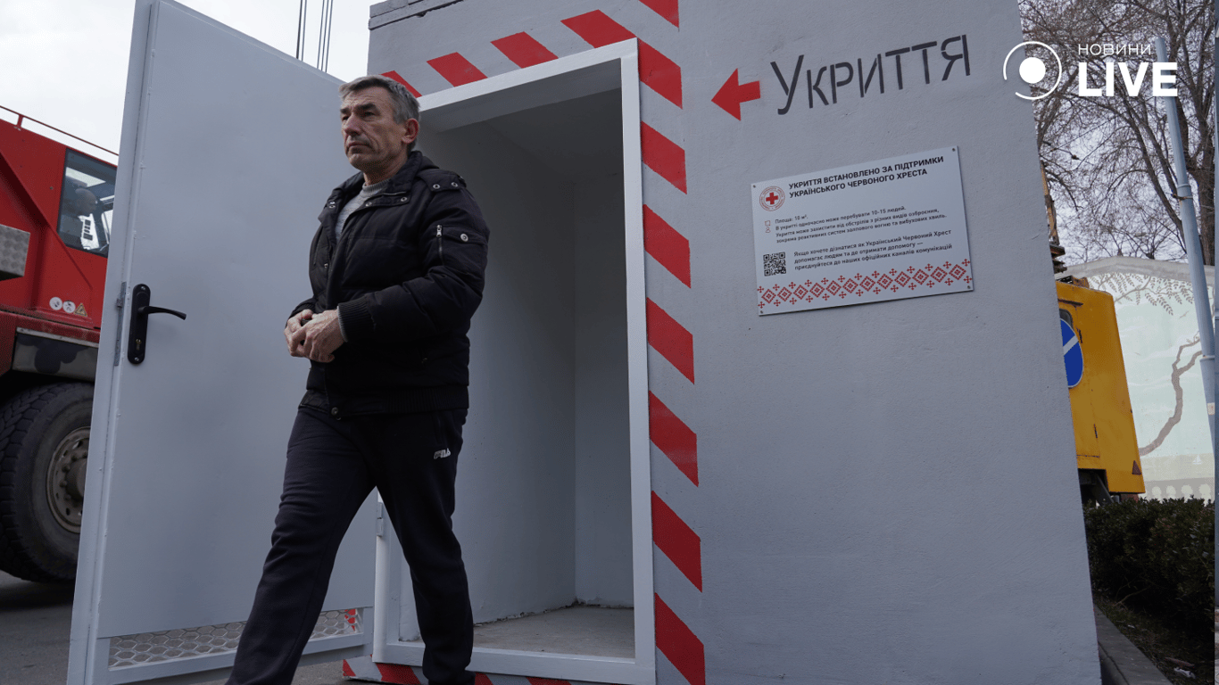 Перші модульні укриття в Одесі: де встановили та як працюватимуть