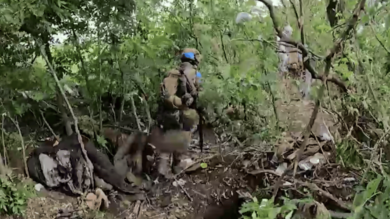 Украинские защитники показали, как выглядят позиции оккупантов под Бахмутом