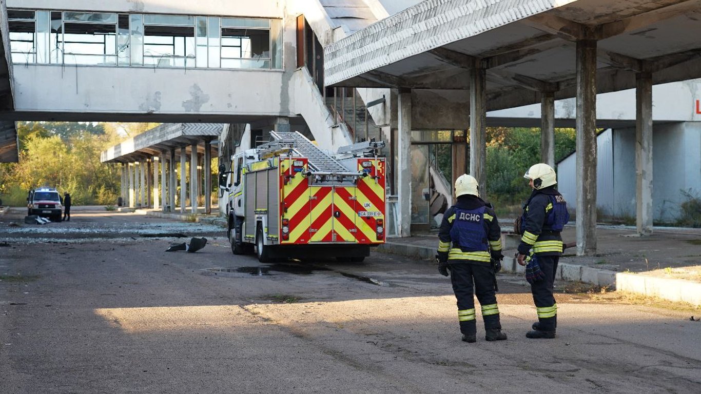 Drone attack — Russians hit bus station in Cherkasy