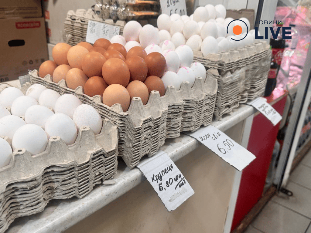 Ціни на яйця на ринках Львову