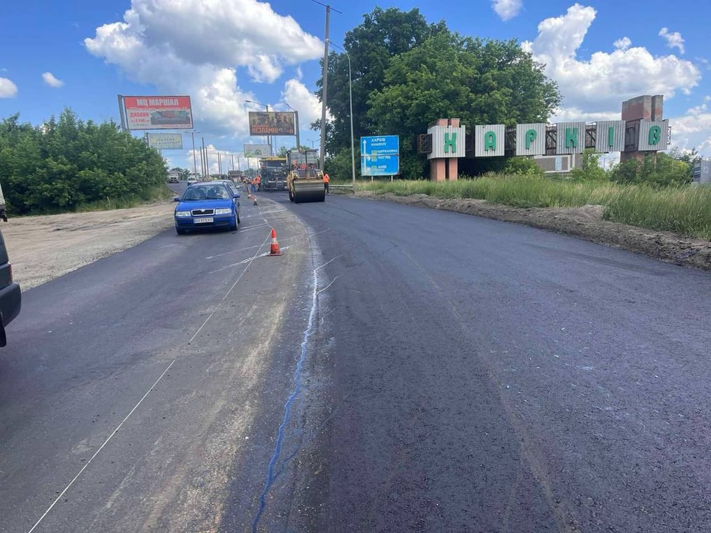 На Харківщині оновили важливий маршрут до Дергачів