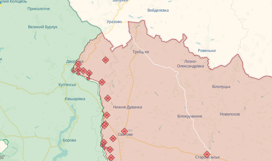карта бойових дій на 9 вересня