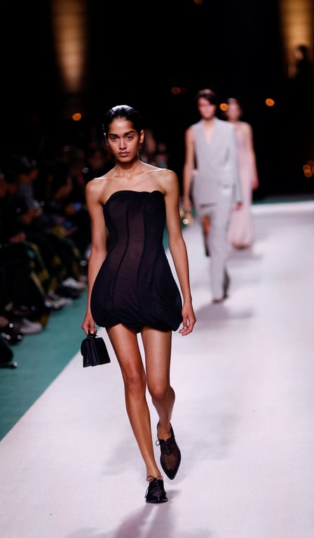 Модель на показі Вікторії Бекхем