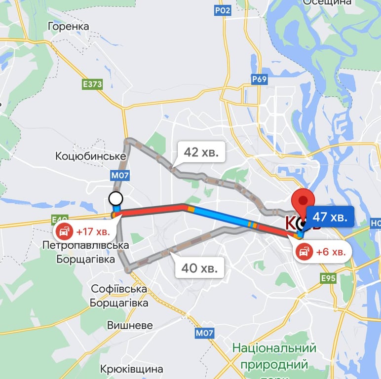 Затори в Києві