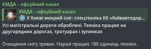 сніг у Києві 21 листопада