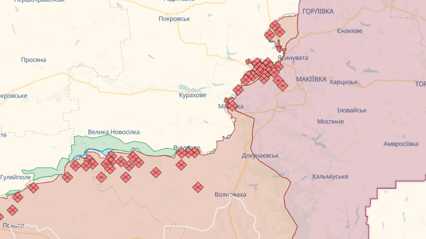 Онлайн-карты боевых действий в Украине на сегодня, 13 августа: DeepState, Liveuamap, ISW