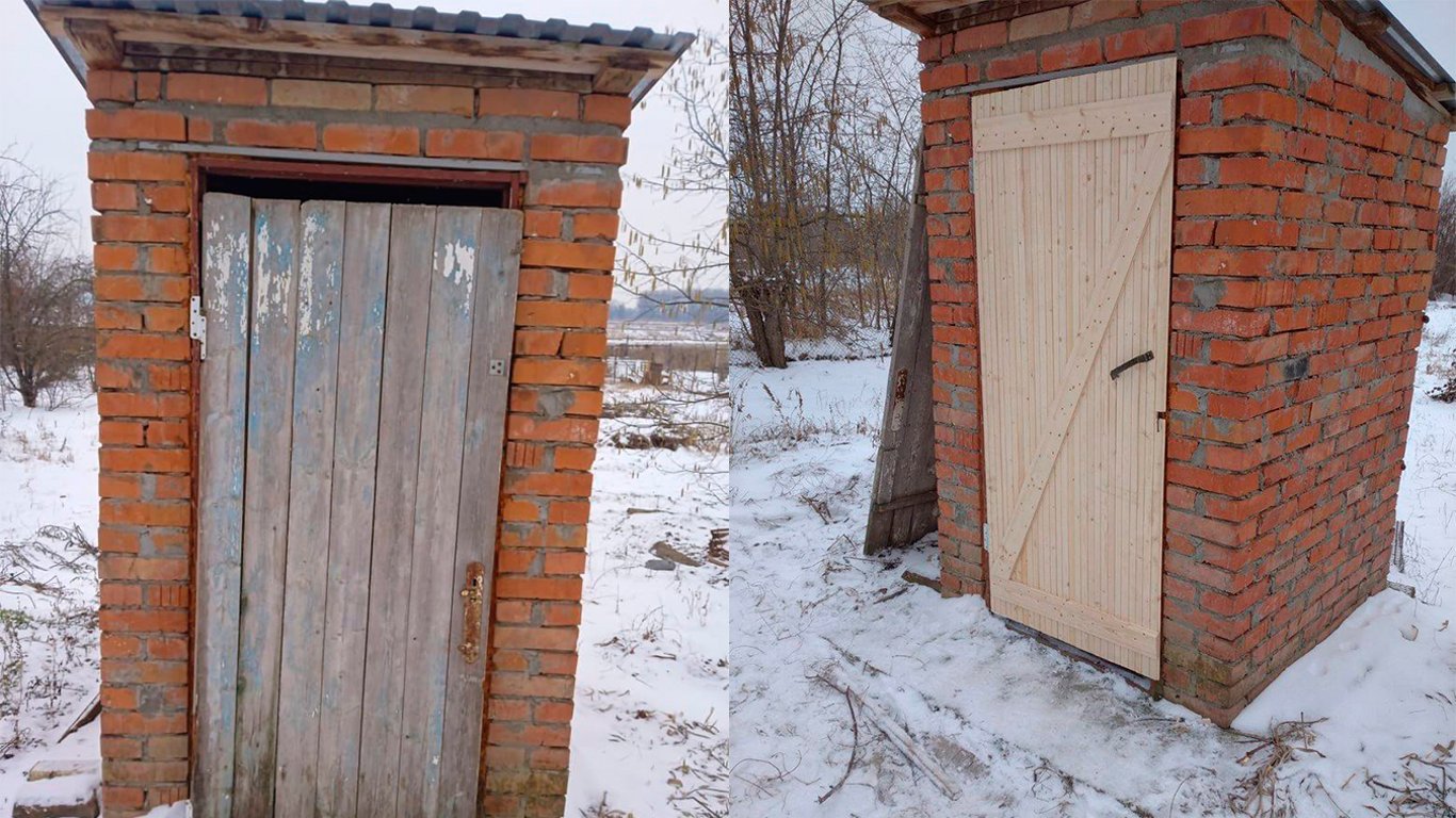 Российские власти похвастались, что отремонтировали двери в туалете матери мобилизованного