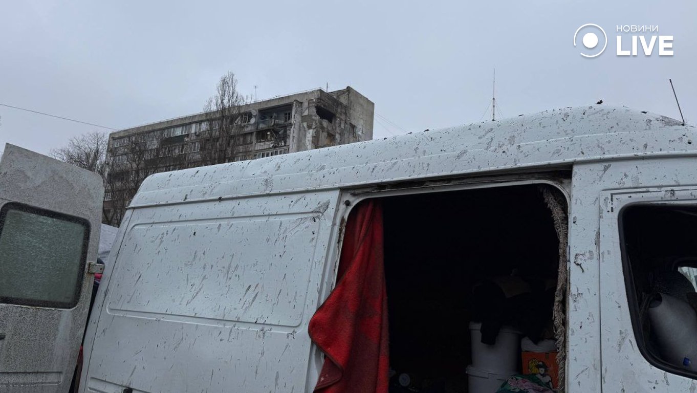 Удар по Одесі дронами