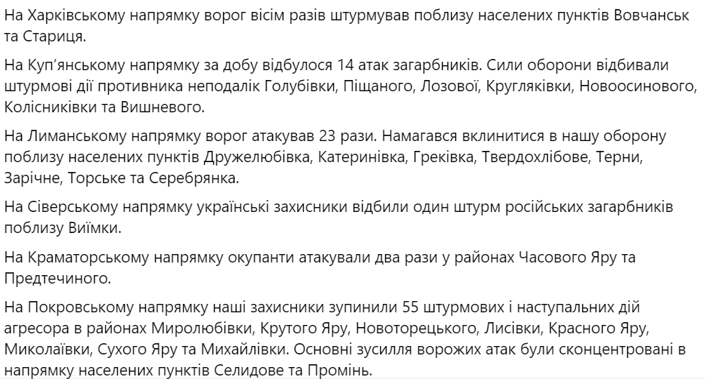 Ситуация на фронте