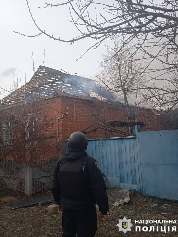 Наслідки обстрілу Вовчанська 25 березня