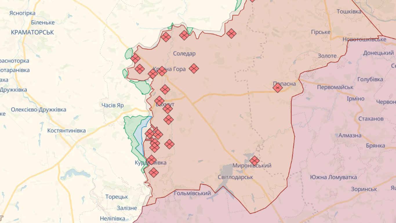 Онлайн-карты боевых действий в Украине на 19 июля: DeepState, Liveuamap, ISW