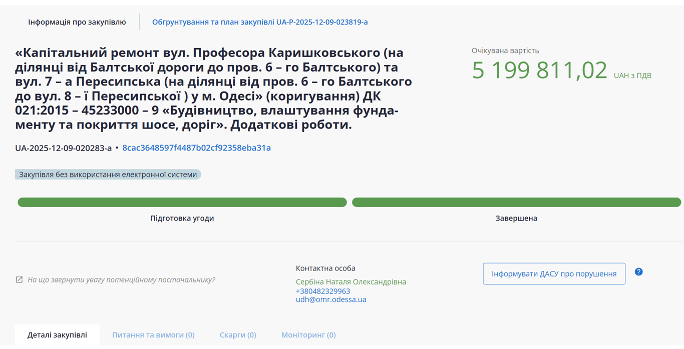 В Одесі зросла вартість ремонту однієї вулиці — що пішло не так - фото 1