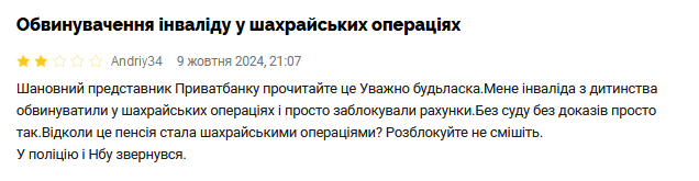 ПриватБанк скарги