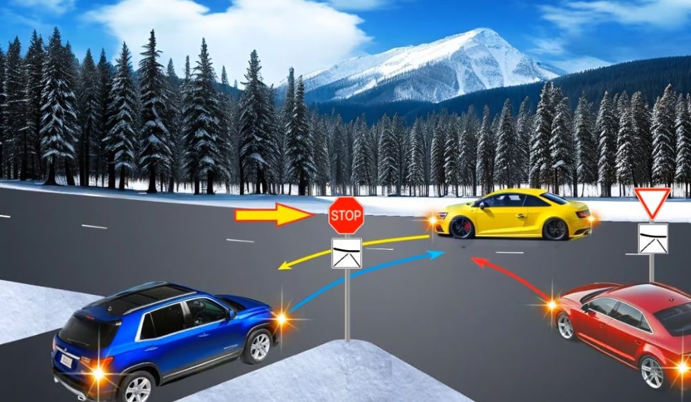 Непростий ПДР тест — в якому порядку роз’їдуться авто - фото 2