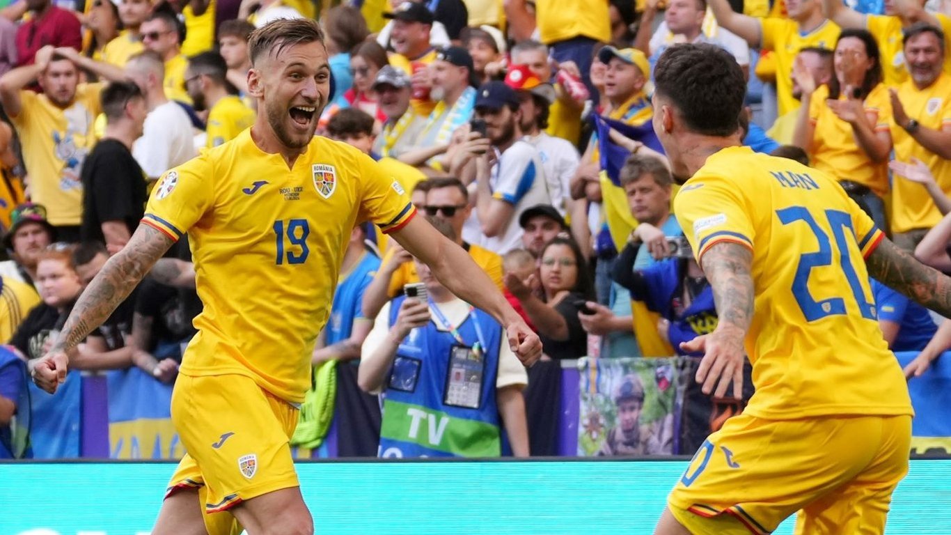 Румыния забила три мяча в ворота сборной Украины на Евро-2024