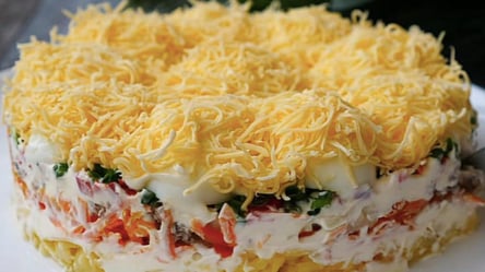 Праздничный салат "Яна" — все ингредиенты подобраны идеально - 285x160