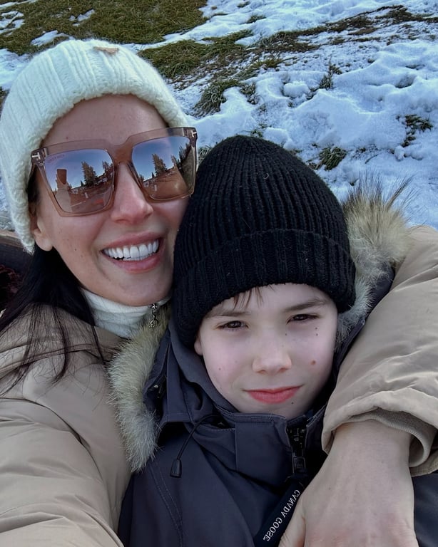 Маша Ефросинина с сыном