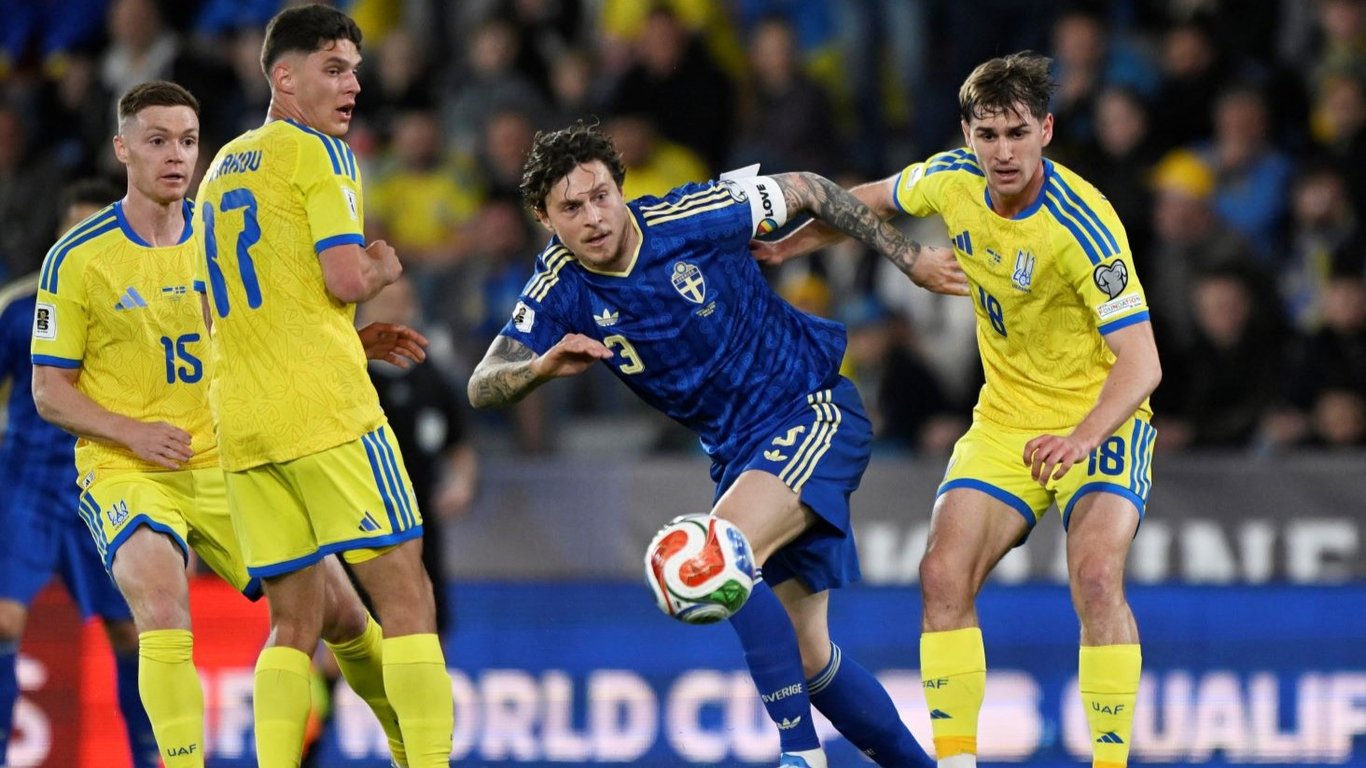 Видео лучших моментов матча Украина - Швеция