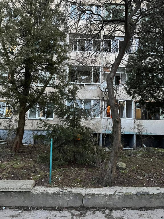Последствия обстрела Львова 15 февраля