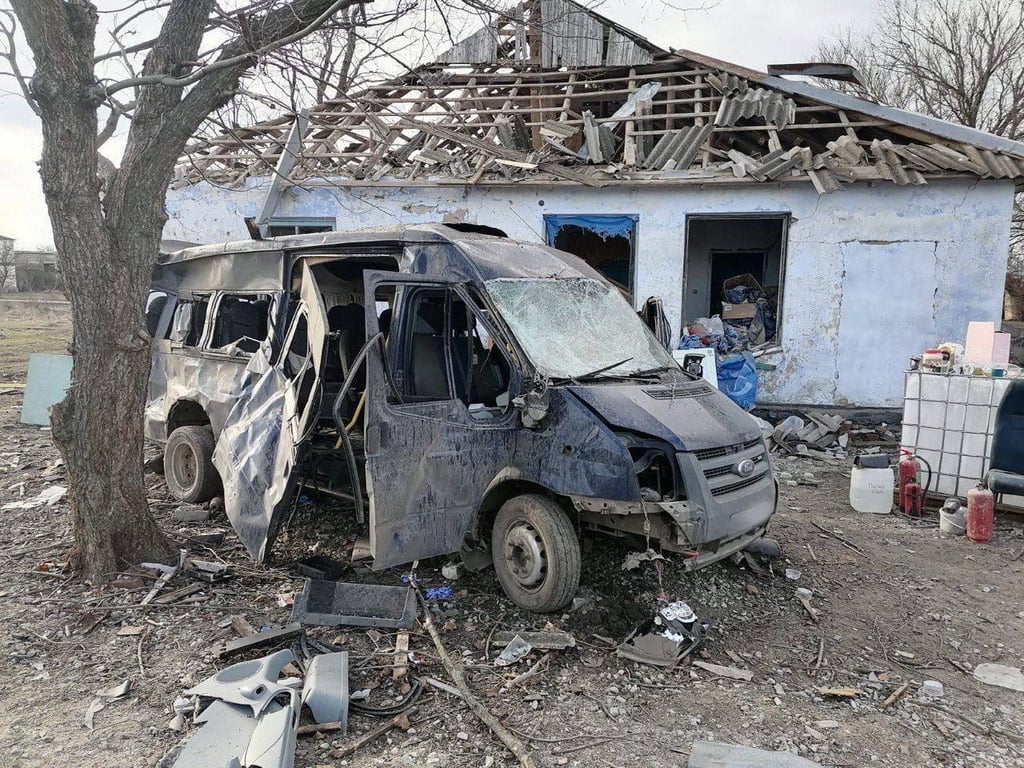 последствия обстрелов в Херсонской области