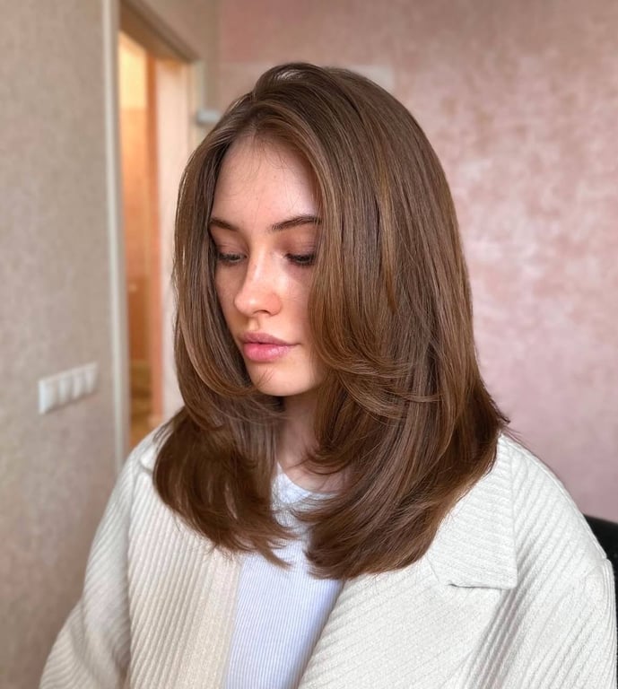 Каскад найкраще підходить для усіх типів волосся