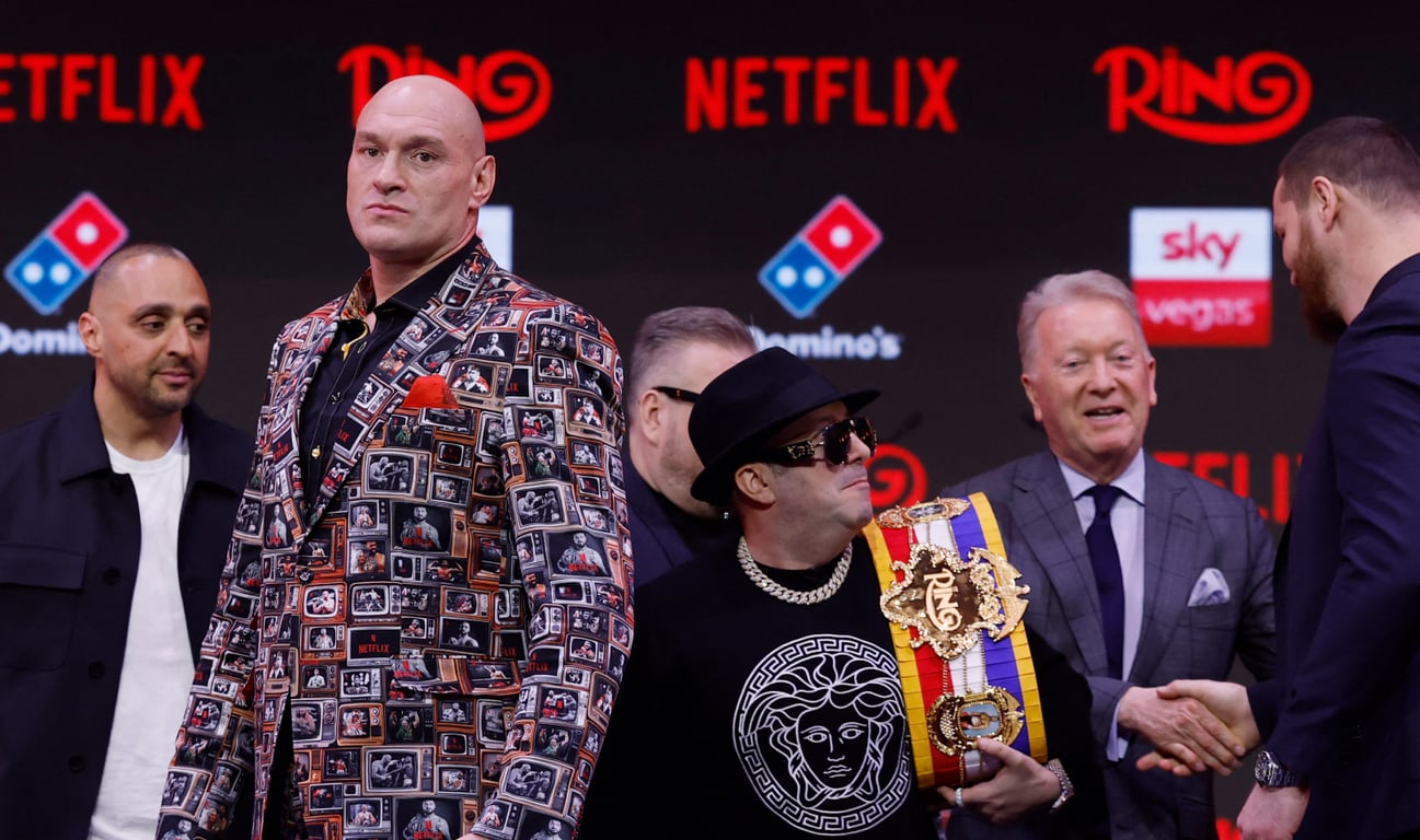 Тайсон Фьюри и Фрэнк Уоррен перед боем с Арсланбеком Махмудовым 9 апреля 2026 года