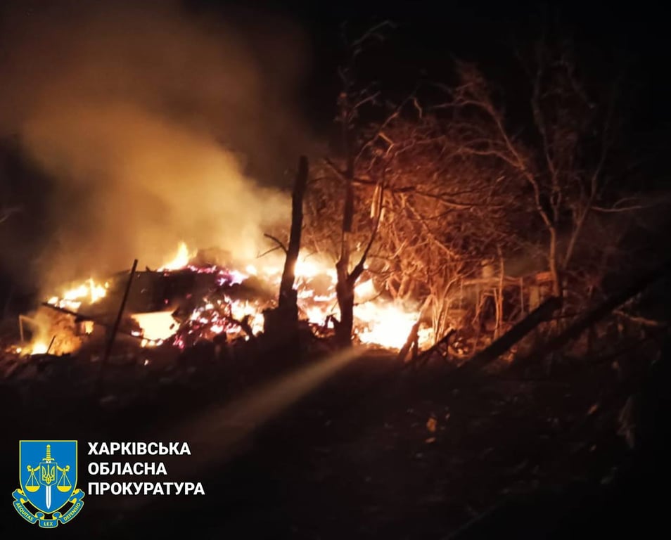 Пожежа після авіаудара