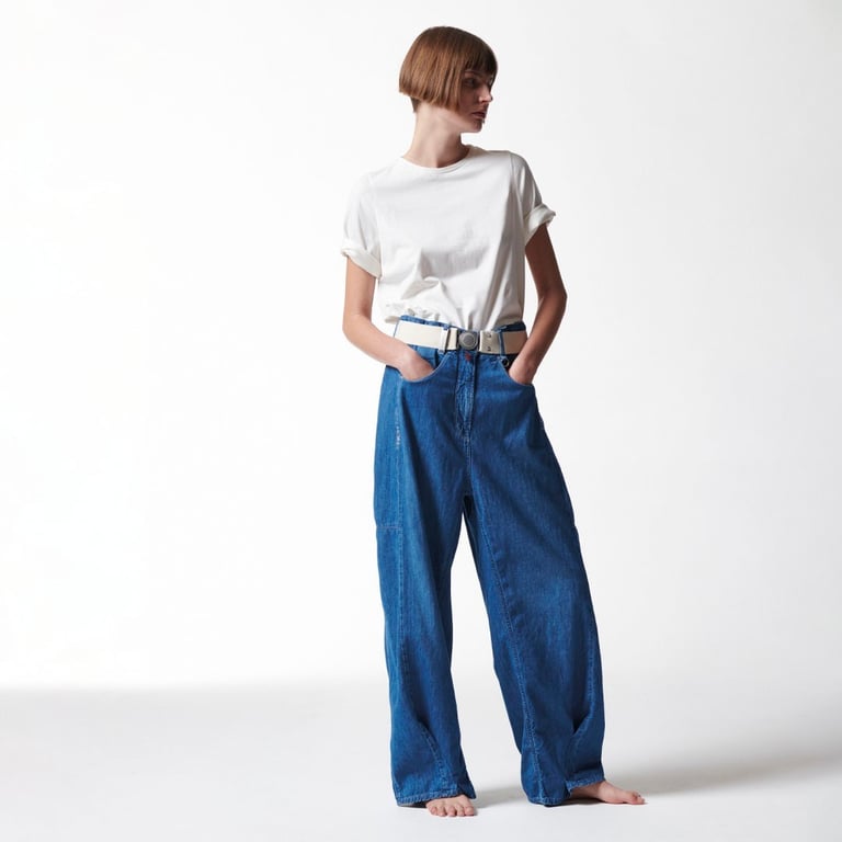 Wide-leg jeans outfit ideas for Summer 2025