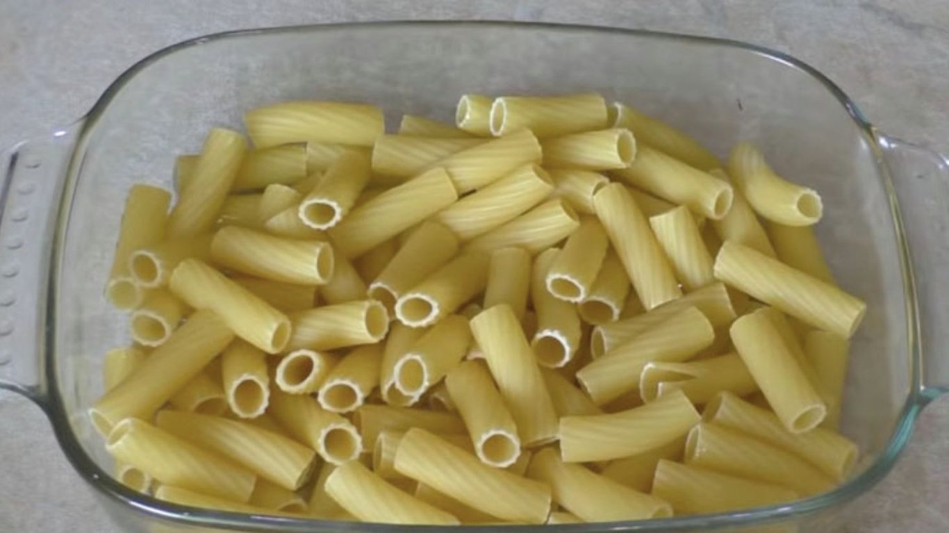 вкусный ужин из макарон