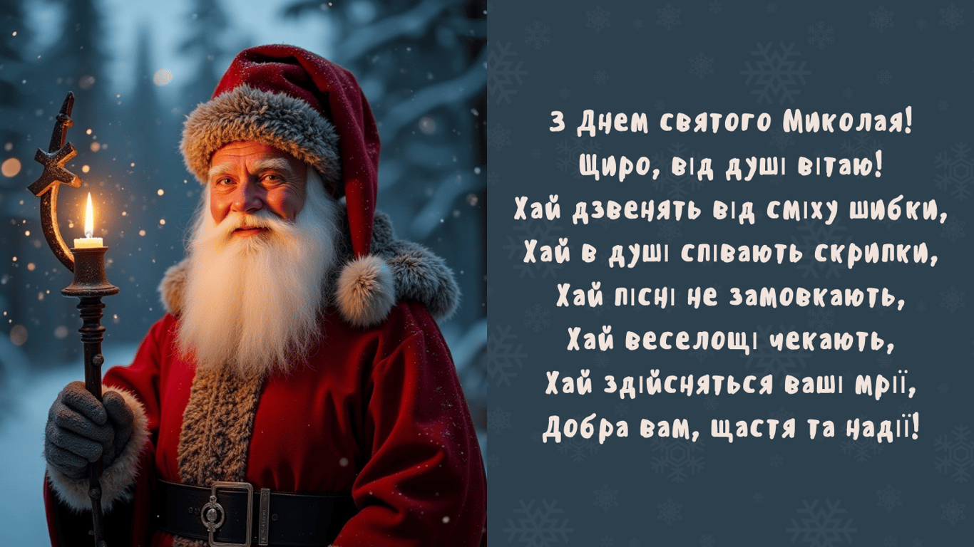 День Святого Миколая 2024 — листівки