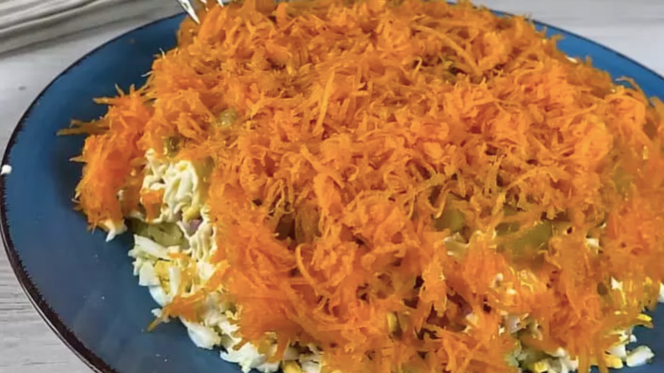 рецепт салату з ковбасою