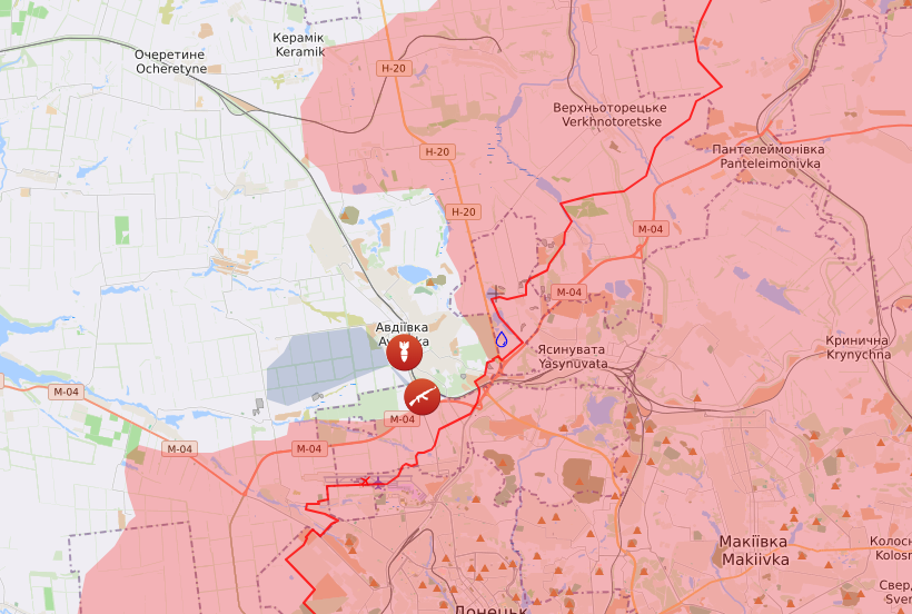 Карта бойових дій на 25 вересня