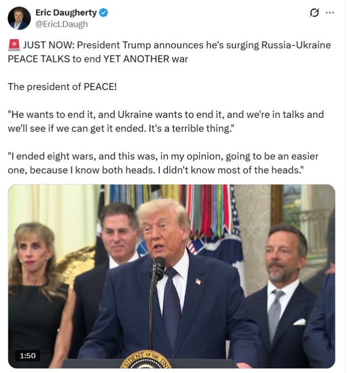 Трамп заявил о желании Путина завершить войну после массированного удара по Киеву - фото 1