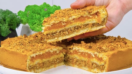 Татарский пирог с орехами — не надоедает если печь через день - 285x160