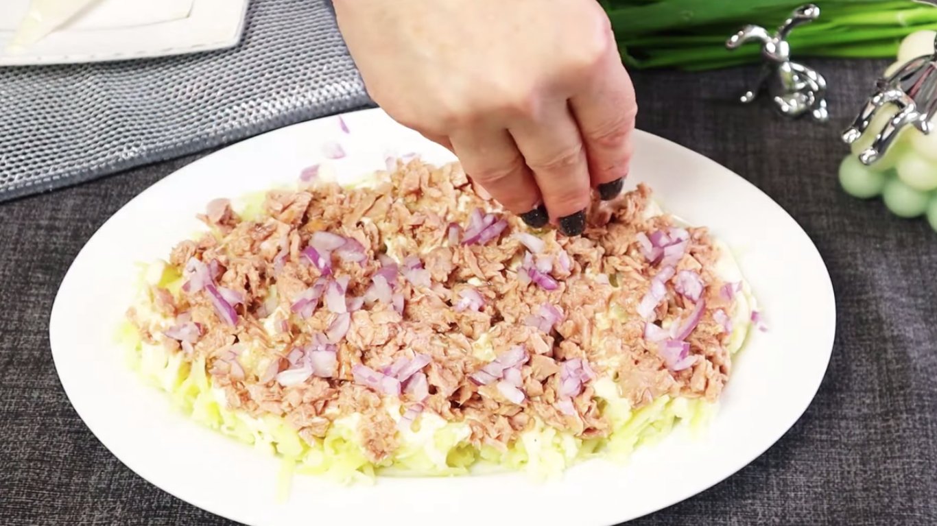 рецепт салату мімоза