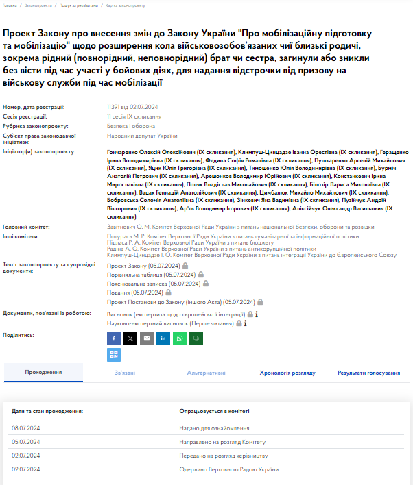 Хто ще може отримати відстрочку від мобілізації — комітет ВР підтримав законопроєкт - фото 1