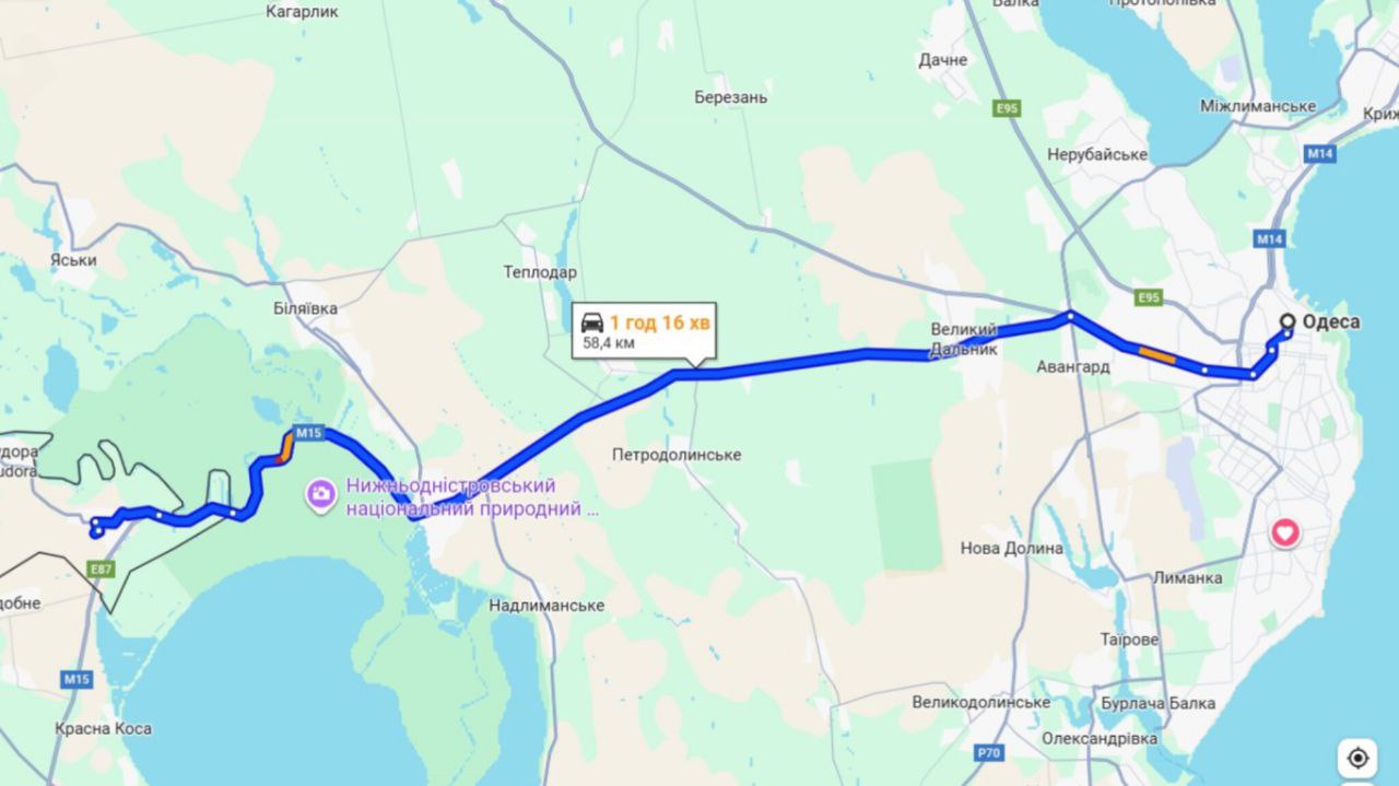 Затори на трасі Одеса-Рені