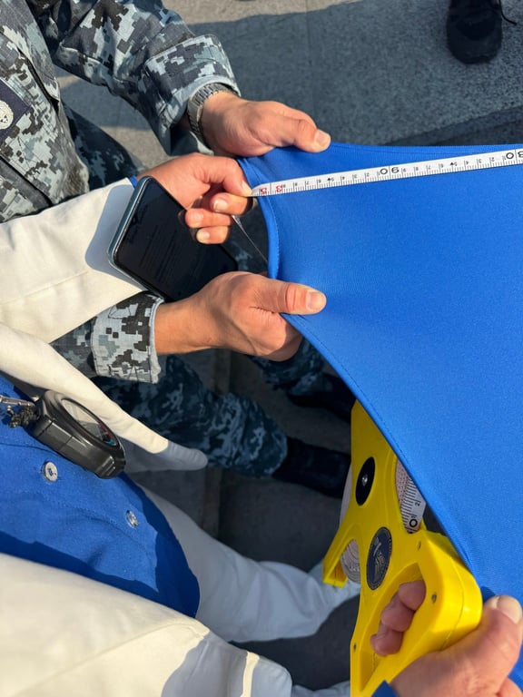 В центрі Одеси розгорнули найбільший прапор ВМС України — фото - фото 2