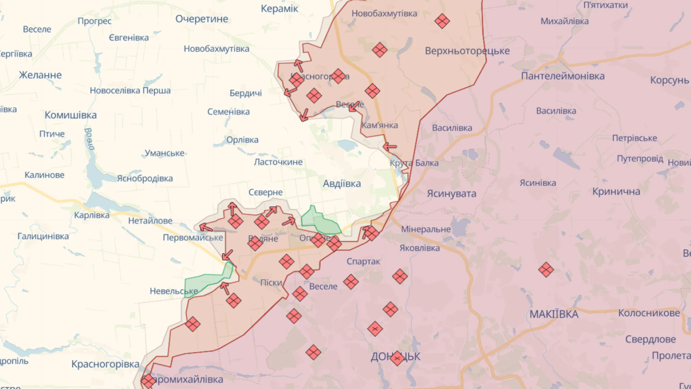 Карта бойових дій в Україні онлайн сьогодні, 10.11.2023 — DeepState, Liveuamap, ISW