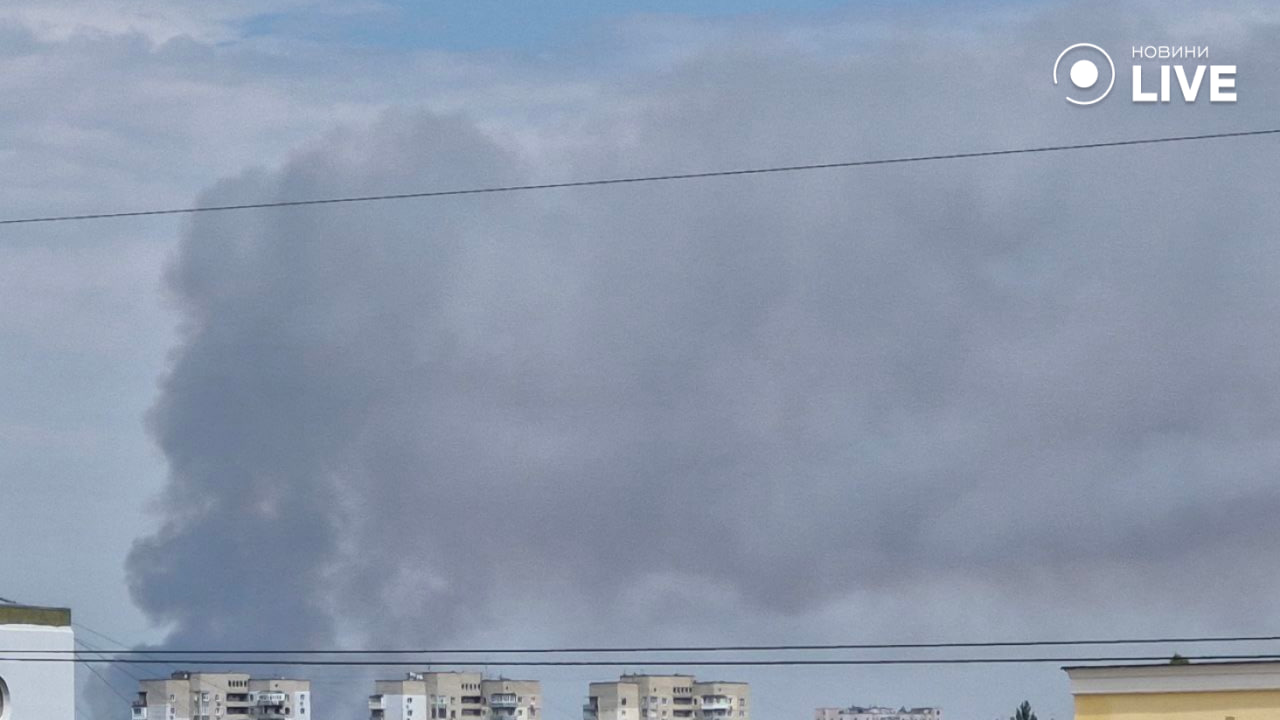 Пожар в Одессе 2 августа