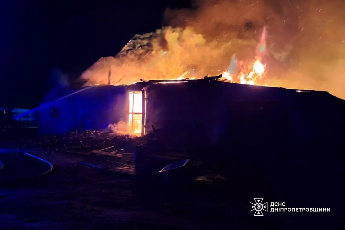 Более 140 животных погибли в огне на ферме в Днепропетровской области