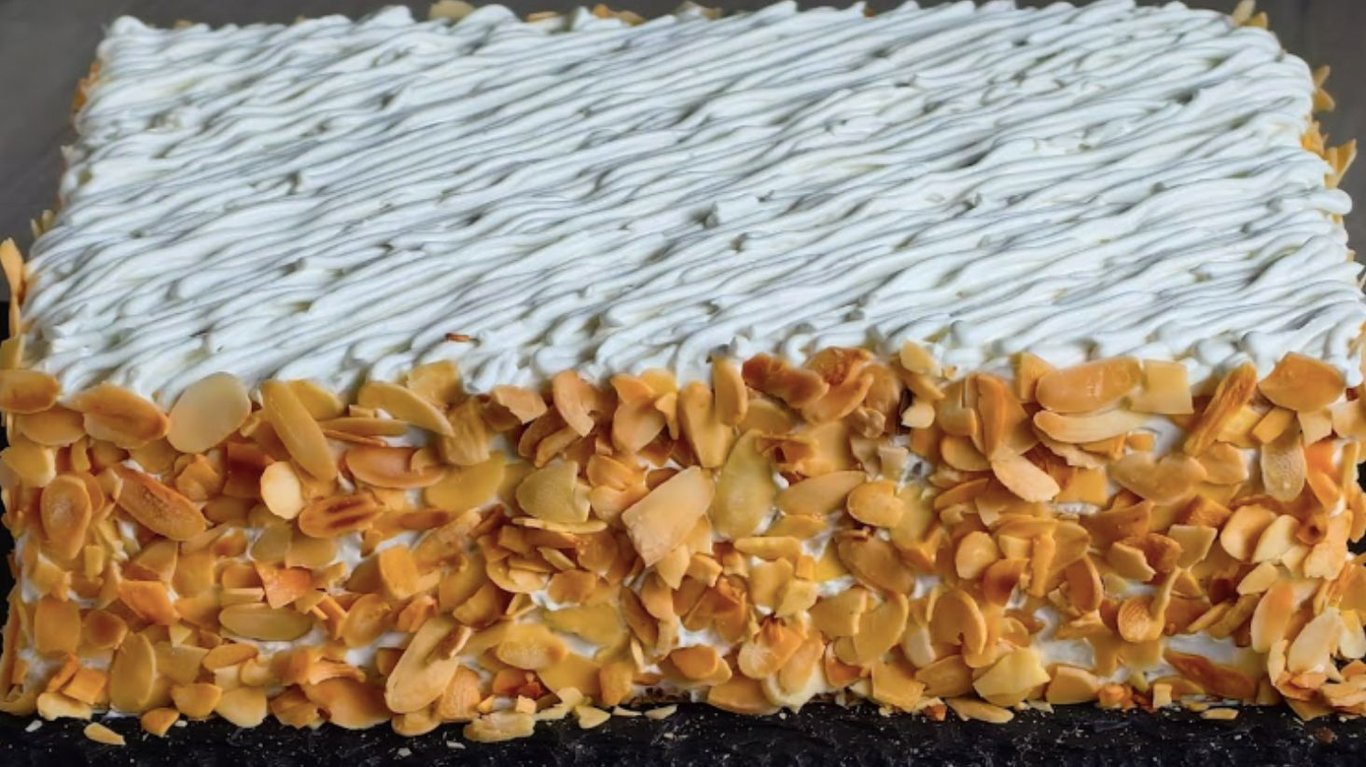 бюджетний торт на кефірі 