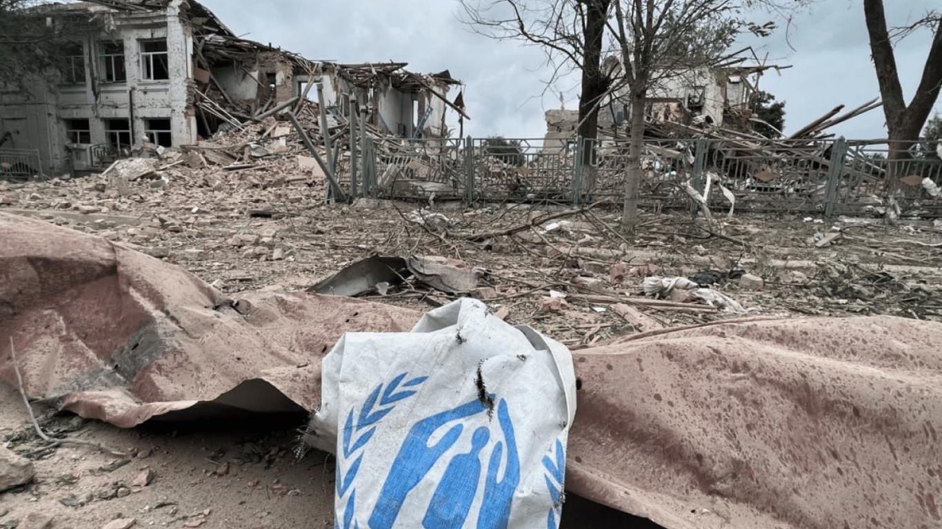 Окупанти вдарили по Оріхову під час видачі гуманітарної допомоги