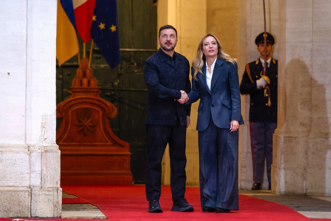 Володимир Зеленський та Джорджа Мелоні