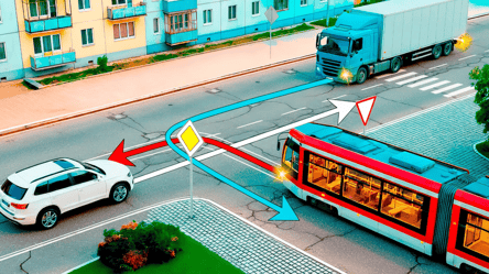 Хитрый тест ПДД: кто проедет перекресток последним - 285x160