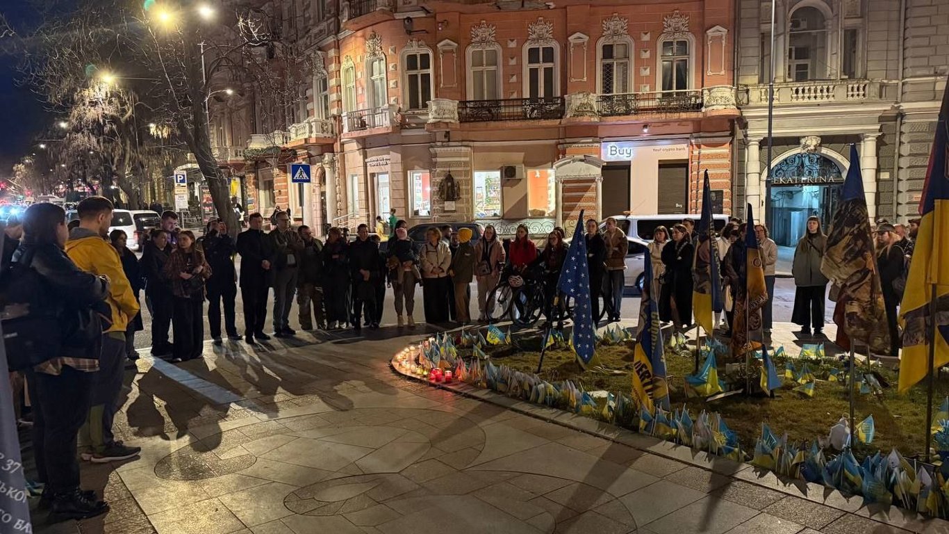 Митинг в честь Демьяна Ганула в Одессе