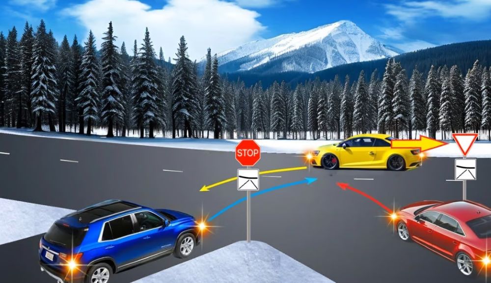 Непростий ПДР тест — в якому порядку роз’їдуться авто - фото 3